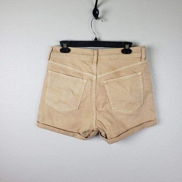 Old Navy NWT Women's Light Brown/Tan O.G. High Rise Cotton Blend Shorts Size 8 - Picture 3 of 9